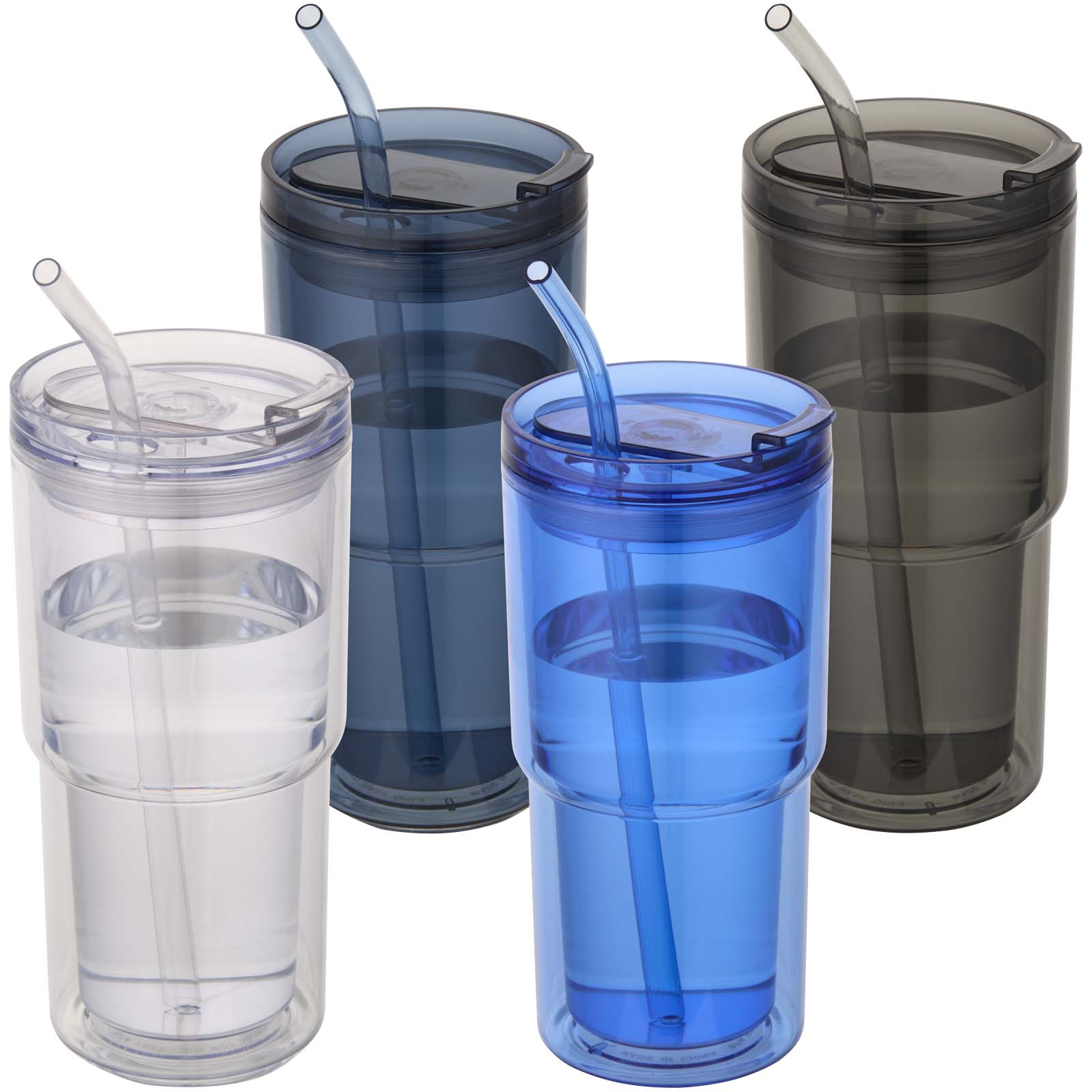 Kubek plastikowy Archer o pojemności 480 ml z podwójnymi ściankami P179073C PFC-100967-W