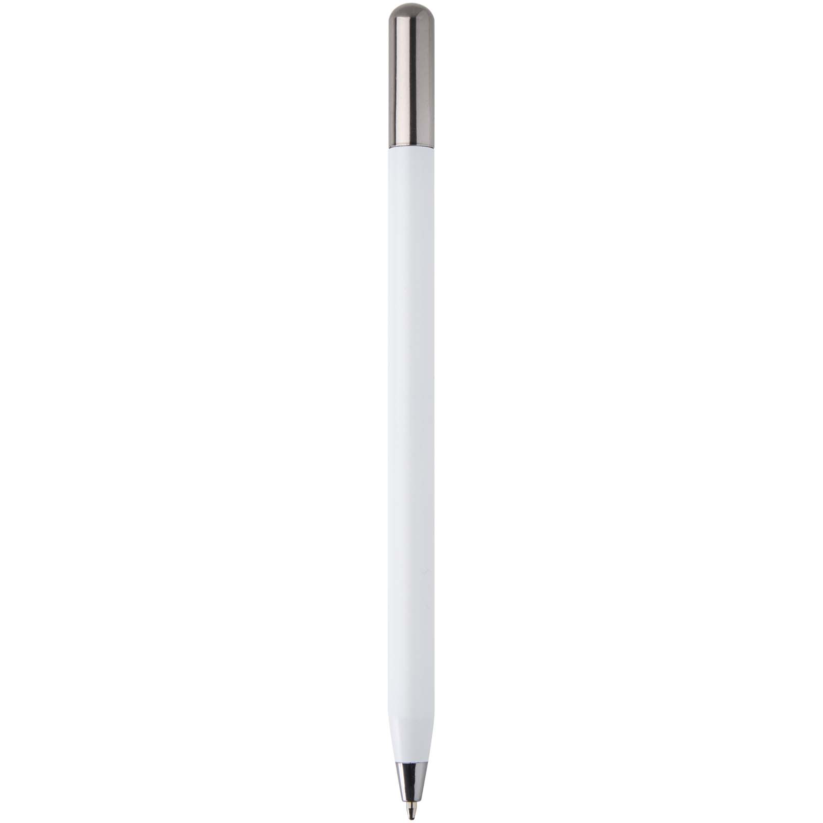 SMART - SMART długopis kulkowy z mechanizmem obrotowym typu twist z recyklingowanego aluminium (czarny tusz). P179078C PFC-107282-W