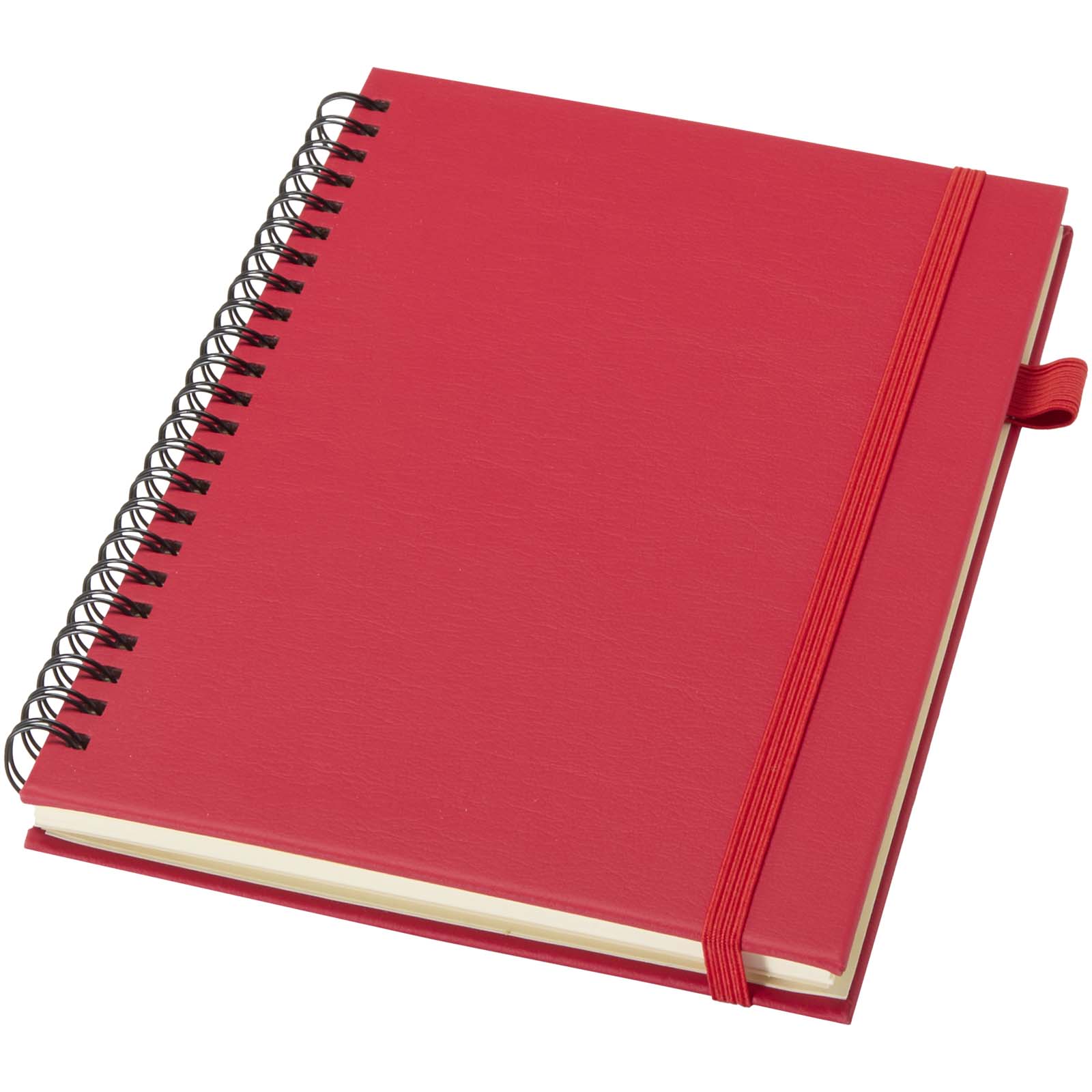 Liss - notatnik spiralny A5 z twardą okładką wykonaną z tworzywa sztucznego pochodzącego z recyklingu P179086C czerwony Liss - notatnik spiralny A5 z twardą okładką wykonaną z tworzywa sztucznego pochodzącego z recyklingu P179086C czerwony