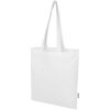 Madras Blend torba na zakupy z bawełny z recyklingu z certyfikatem GRS o gramaturze 140 g/m² i pojemności 7l P121307C biały Madras Blend torba na zakupy z bawełny z recyklingu z certyfikatem GRS o gramaturze 140 g/m² i pojemności 7l P121307C biały