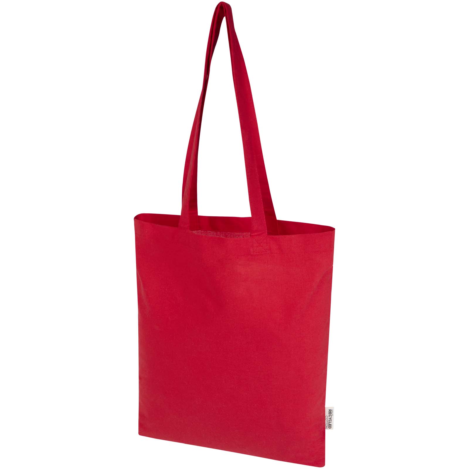 Madras Blend torba na zakupy z bawełny z recyklingu z certyfikatem GRS o gramaturze 140 g/m² i pojemności 7l P121307C czerwony Madras Blend torba na zakupy z bawełny z recyklingu z certyfikatem GRS o gramaturze 140 g/m² i pojemności 7l P121307C czerwony
