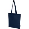 Madras Blend torba na zakupy z bawełny z recyklingu z certyfikatem GRS o gramaturze 140 g/m² i pojemności 7l P121307C granatowy Madras Blend torba na zakupy z bawełny z recyklingu z certyfikatem GRS o gramaturze 140 g/m² i pojemności 7l P121307C granatowy