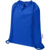 Oregon Blend torba ściągana sznurkiem z materiału materiału z recyklingu, 140 g/m², 5 l, posiadająca certyfikat GRS P121314C błękit królewski