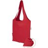 Madras Blend - torba na zakupy, wykonana z recyklingowanej baweły o gramaturze 140 g/m² posiadającej certyfikat GRS, składana P179052C czerwony