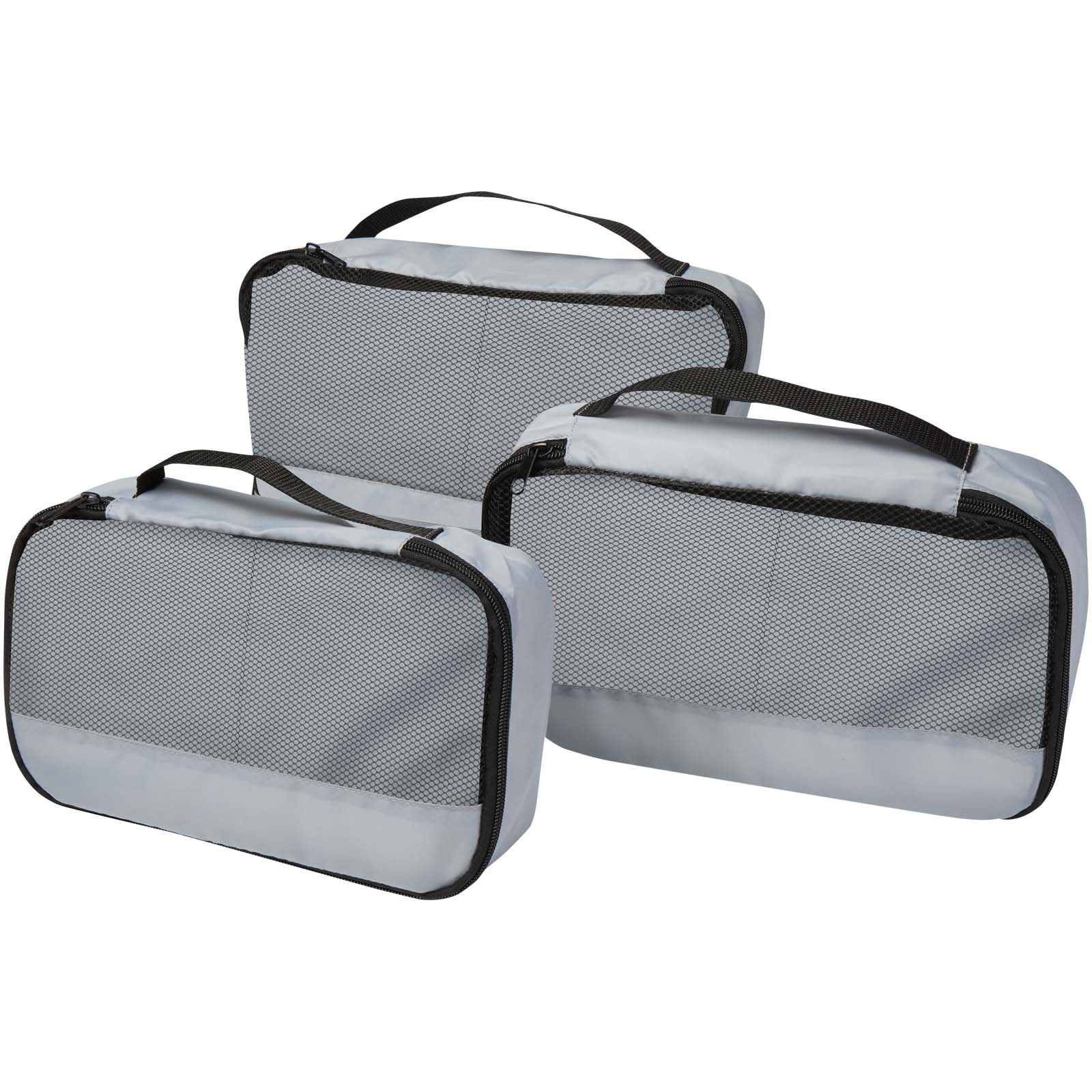 Jet GRS - organizery podróżne w kształcie sześcianu, wykonane z materiałów z recyklingu - zestaw 3 sztuk P179062C PFC-120807-W Jet GRS - organizery podróżne w kształcie sześcianu, wykonane z materiałów z recyklingu - zestaw 3 sztuk P179062C PFC-120807-W