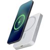 Powerbank Avis 10 000 mAh z recyklingowanego aluminium, z wbudowanym magnesem P178877C srebrny