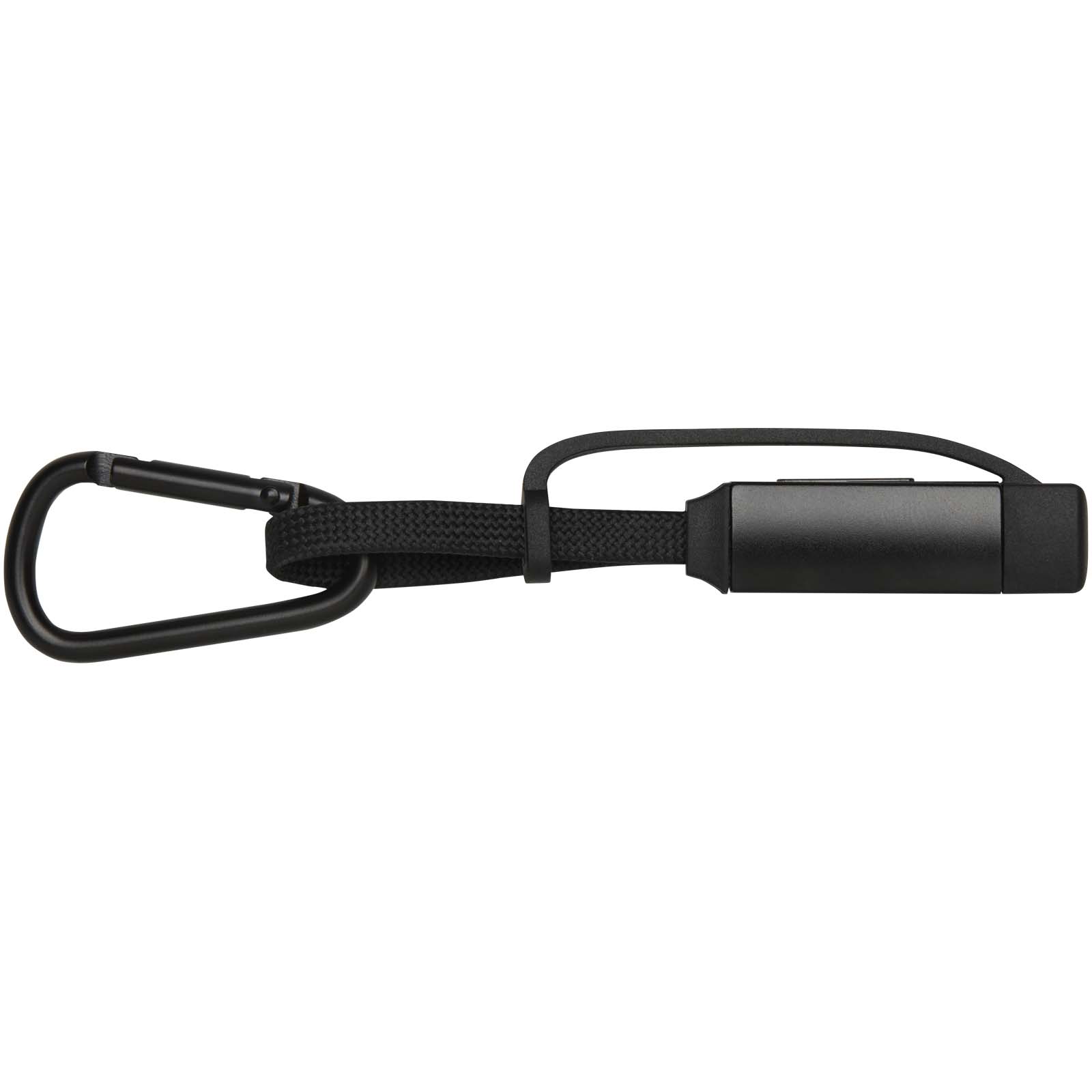 Kabel ładujący Algieba 65 W 3 w 1 wykonany z recyklingowanego aluminium, z karabińczykiem P178901C