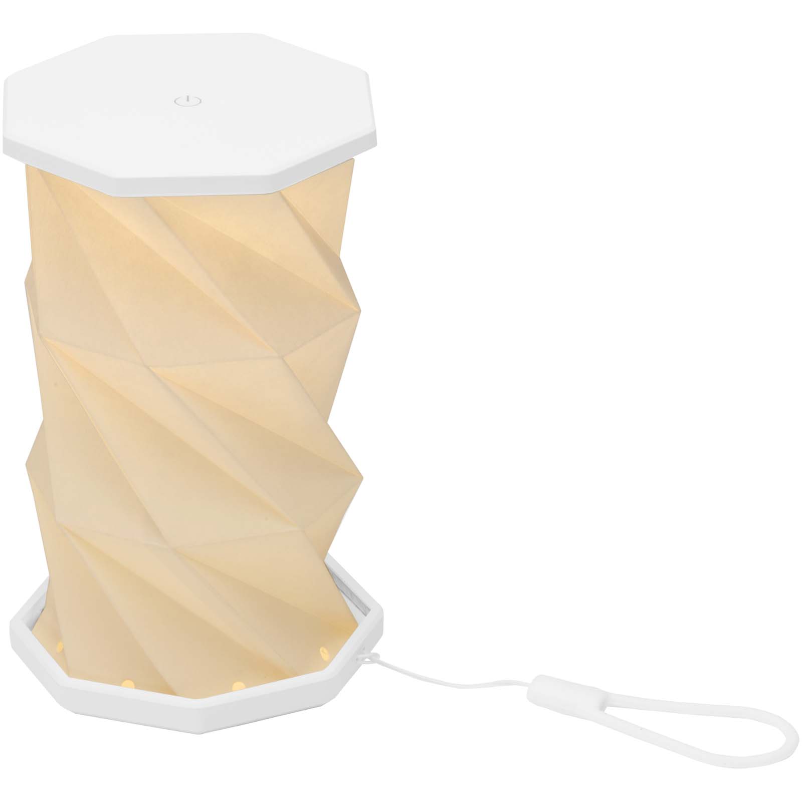 Celestia - rozkładana lampka stołowa wykonana z tworzywa sztucznego pochodzącego z recyklingu P179152C PFC-124521-W