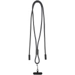 SMART 65 W - kabel ładujący wykonany z tworzywa sztucznego RPET, ze smyczą P179162C EG-5738-W