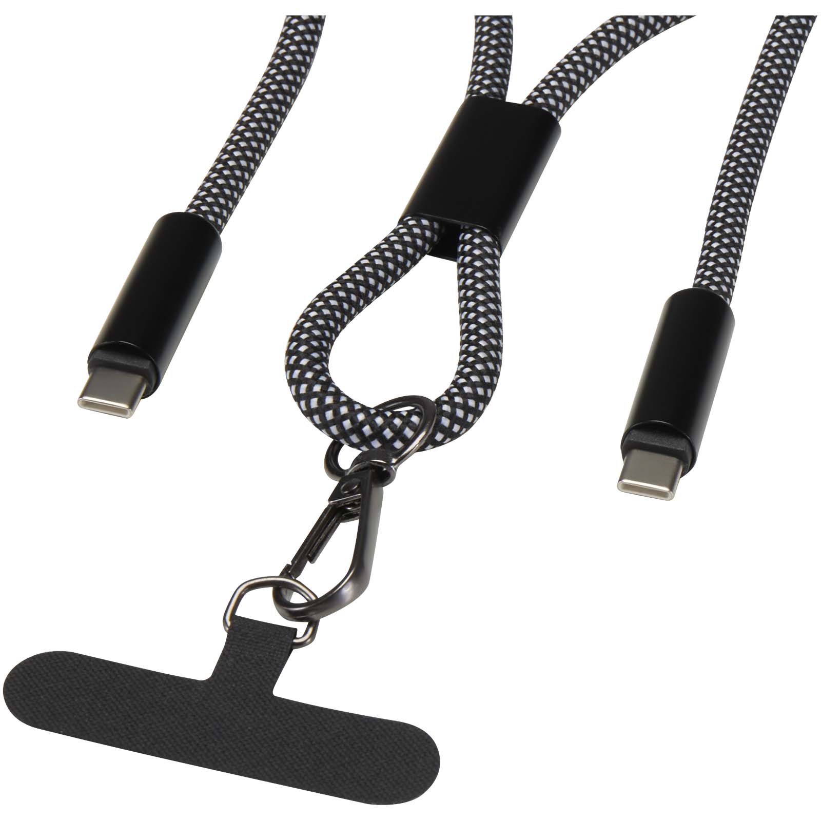 SMART 65 W - kabel ładujący wykonany z tworzywa sztucznego RPET, ze smyczą P179162C