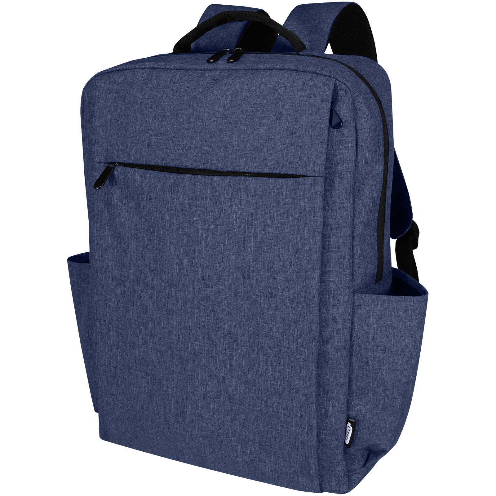 Libra plecak na laptopa o przekątnej 15 cali o pojemności 15 l wykonany z materiałów z recyclingu z certyfikatem GRS P099898C melanż granatowy