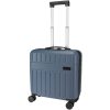 Rover - walizka na kółkach na laptop o przekątnej 16 cali, wykonana z materiałów z recyklingu (GRS), pojemność 30 litrów P178963C szaroniebieski Rover - walizka na kółkach na laptop o przekątnej 16 cali, wykonana z materiałów z recyklingu (GRS), pojemność 30 litrów P178963C szaroniebieski