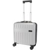 Rover - walizka na kółkach na laptop o przekątnej 16 cali, wykonana z materiałów z recyklingu (GRS), pojemność 30 litrów P178963C srebrny Rover - walizka na kółkach na laptop o przekątnej 16 cali, wykonana z materiałów z recyklingu (GRS), pojemność 30 litrów P178963C srebrny