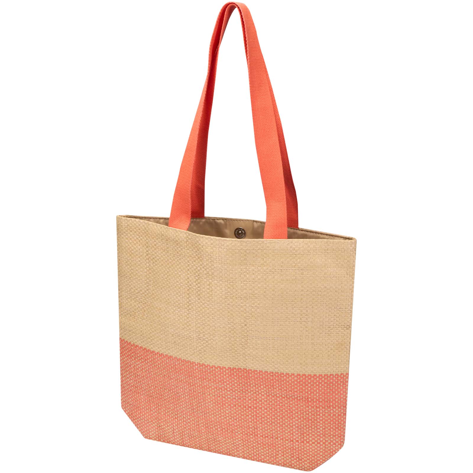 Rhythm - torba z papieru słomianego, pojemność 10 litrów P178972C ceglasty