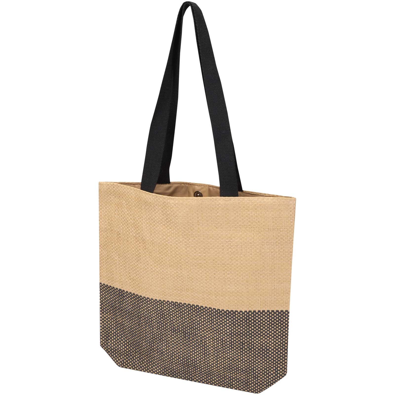 Rhythm - torba z papieru słomianego, pojemność 10 litrów P178972C czarny