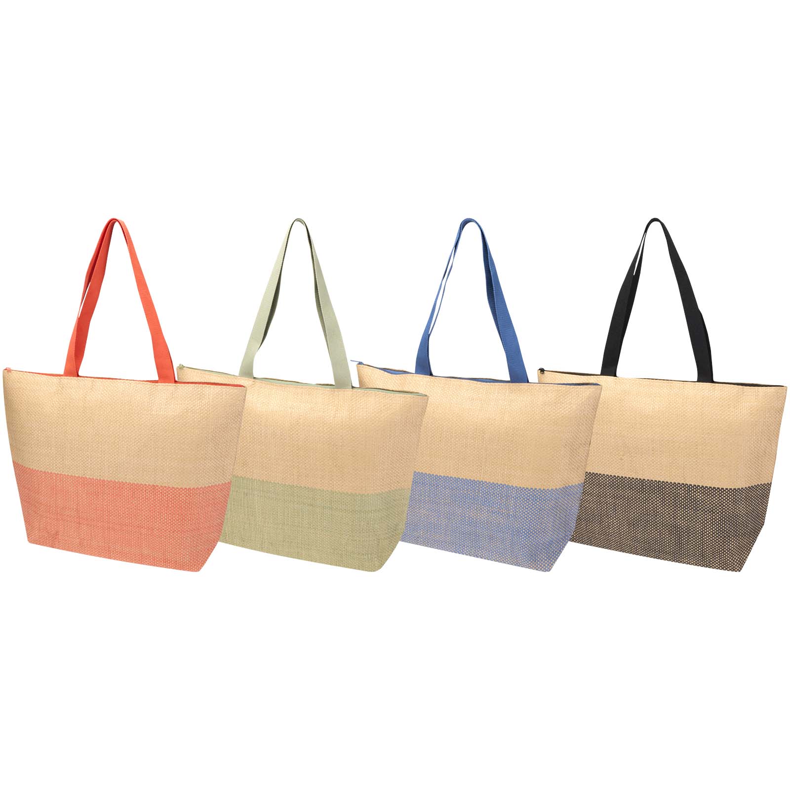 Rhythm - duża torba na ramię z papieru słomianego, z zamkiem błyskawicznym, pojemność 21 litrów P178976C PFC-130156-W