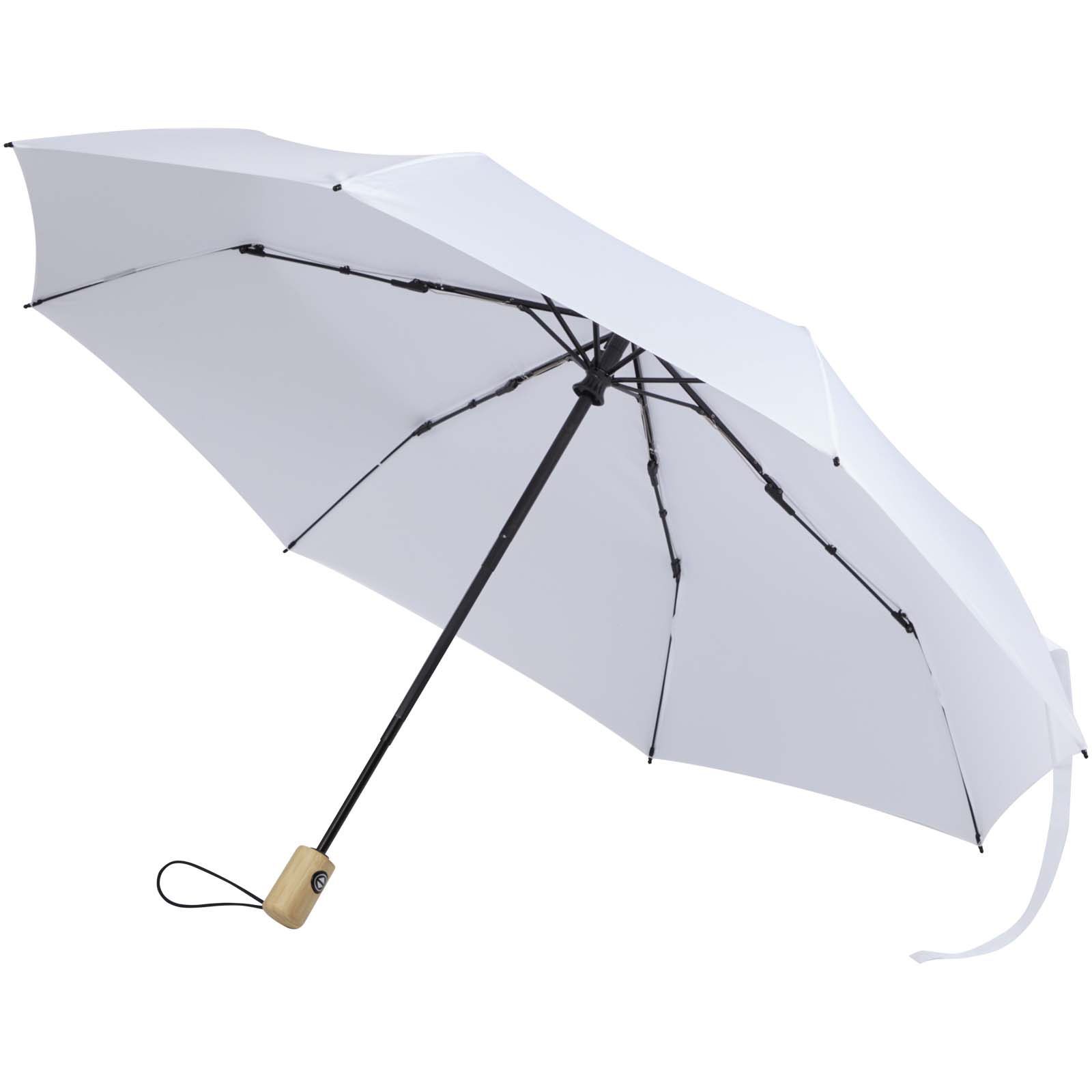 Renee – składany parasol 23 cale wyposażony w funkcję automatycznego otwierania i zamykania P178992C biały