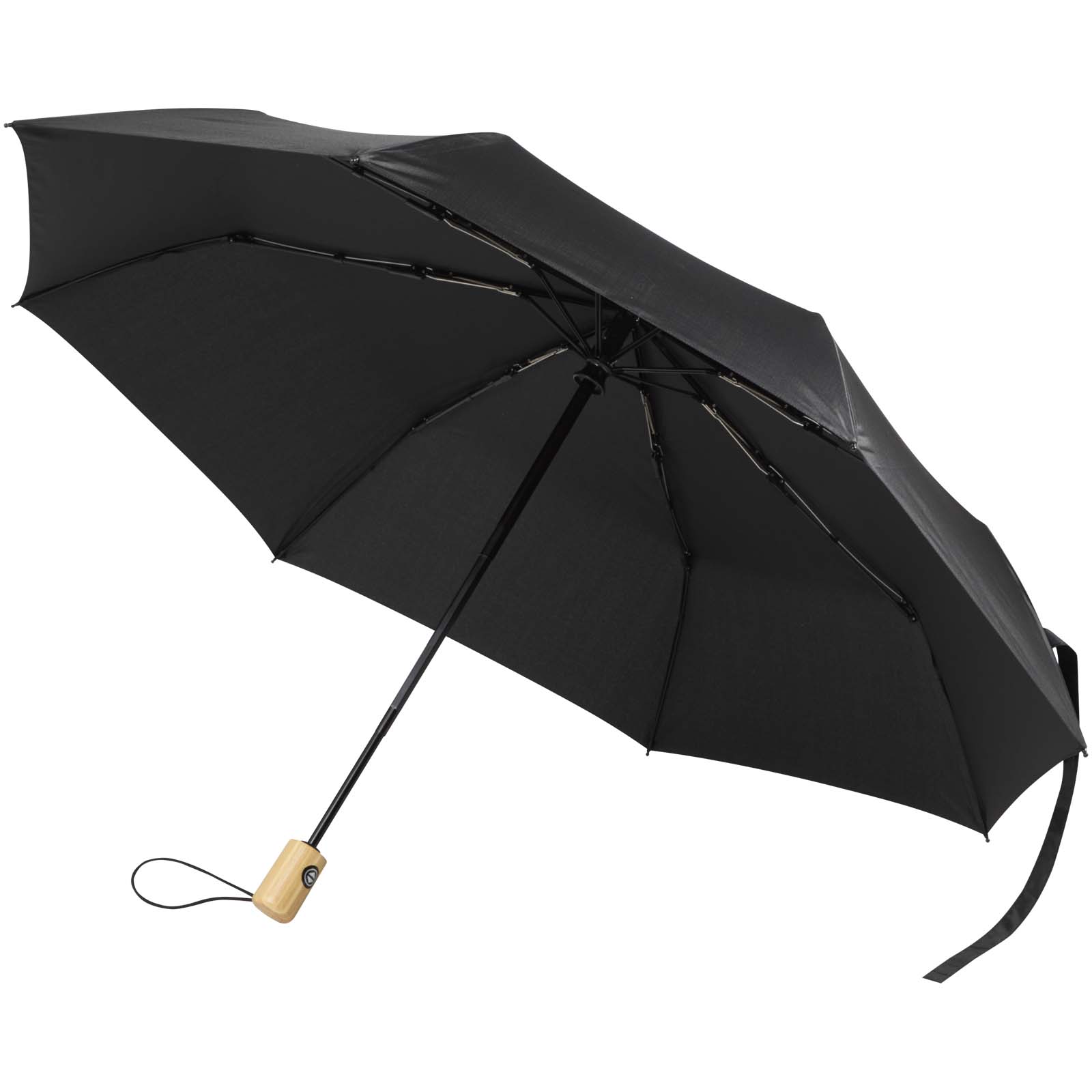 Renee – składany parasol 23 cale wyposażony w funkcję automatycznego otwierania i zamykania P178992C czarny