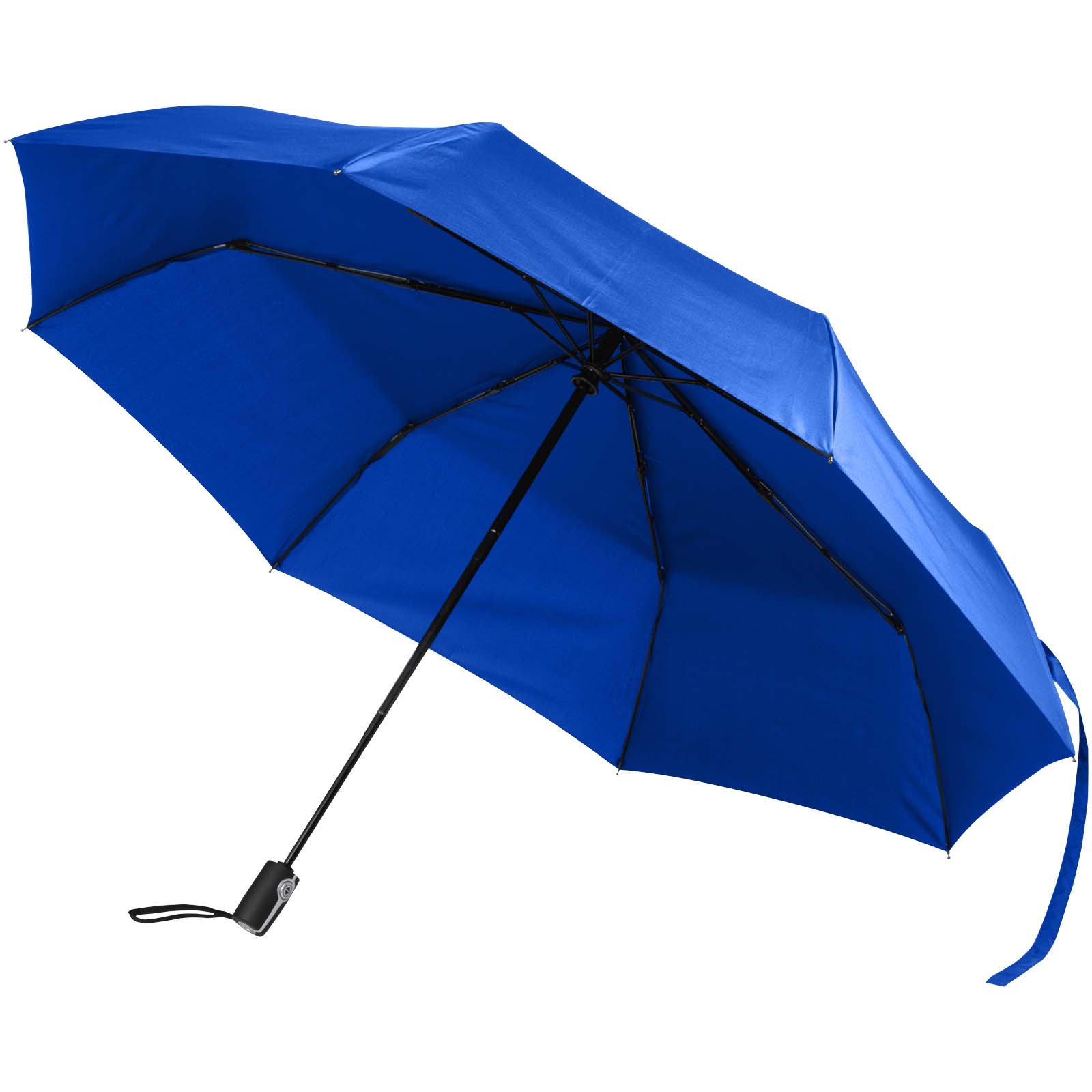 Składany parasol Gale 27 cali wykonany został z tworzywa sztucznego RPET. Wyposażony jest w funkcję automatycznego otwierania P178998C królewski niebieski