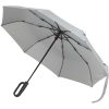 Składany parasol SMART 21 cali, wykonany z tworzywa sztucznego RPET P179002C jasny szary