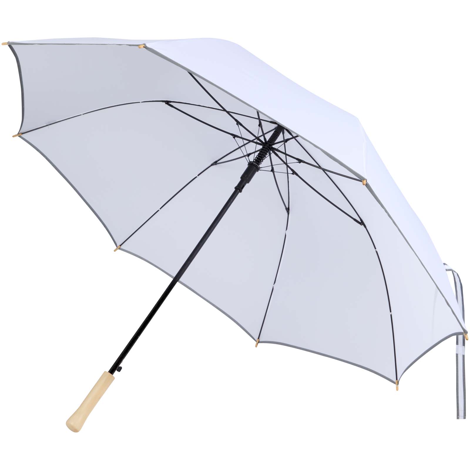 Parasol Norman 30 cali, wykonany z tworzywa sztucznego, odporny na wiatr P179004C biały