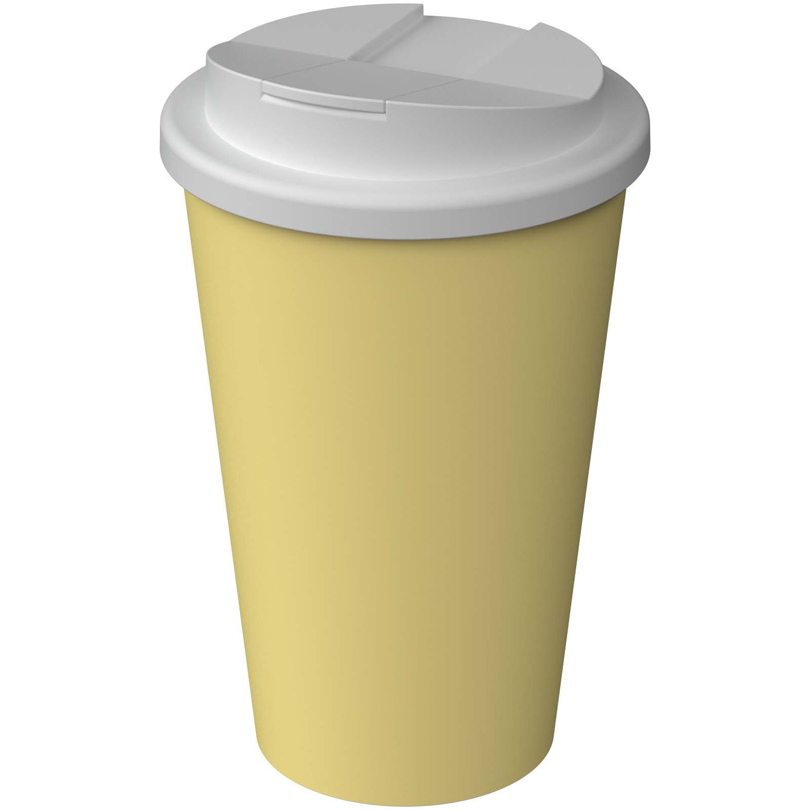 Kubek termiczny Americano® Infiniti o pojemności 350 ml z pokrywką zapobiegającą rozlewaniu się napoju P179720C jasny bananowy Kubek termiczny Americano® Infiniti o pojemności 350 ml z pokrywką zapobiegającą rozlewaniu się napoju P179720C jasny bananowy