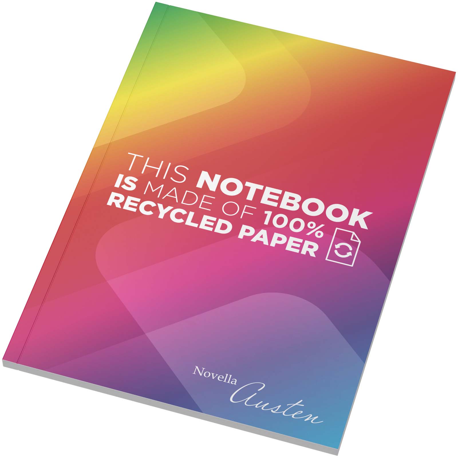 Notatnik Novella Austen w formacie A5 z miękką okładką wykonaną z papieru z recyklingu – 50 kartek w linie P179751C PFC-21091101