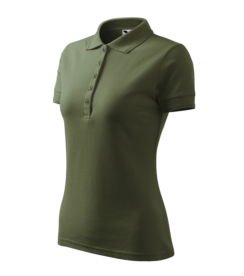 Koszulka polo damska Pique Polo P022403F khaki