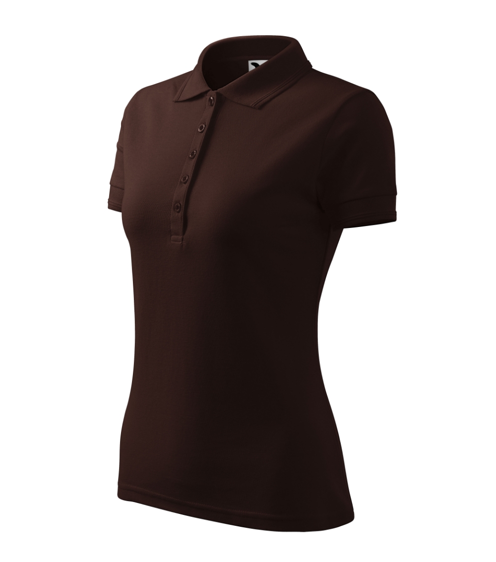 Koszulka polo damska Pique Polo P022403F kawowy