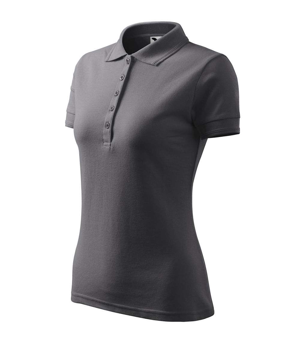 Koszulka polo damska Pique Polo P022403F stalowy