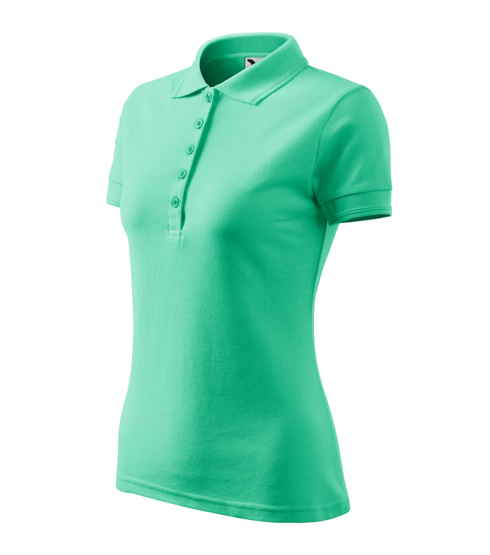 Koszulka polo damska Pique Polo P022403F miętowy