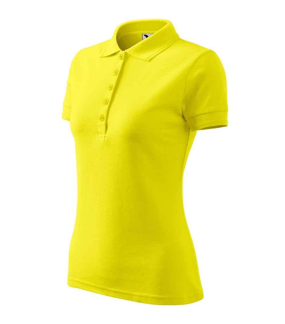 Koszulka polo damska Pique Polo P022403F cytrynowy