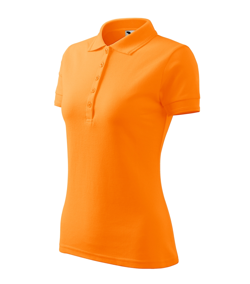 Koszulka polo damska Pique Polo P022403F mandarynkowy