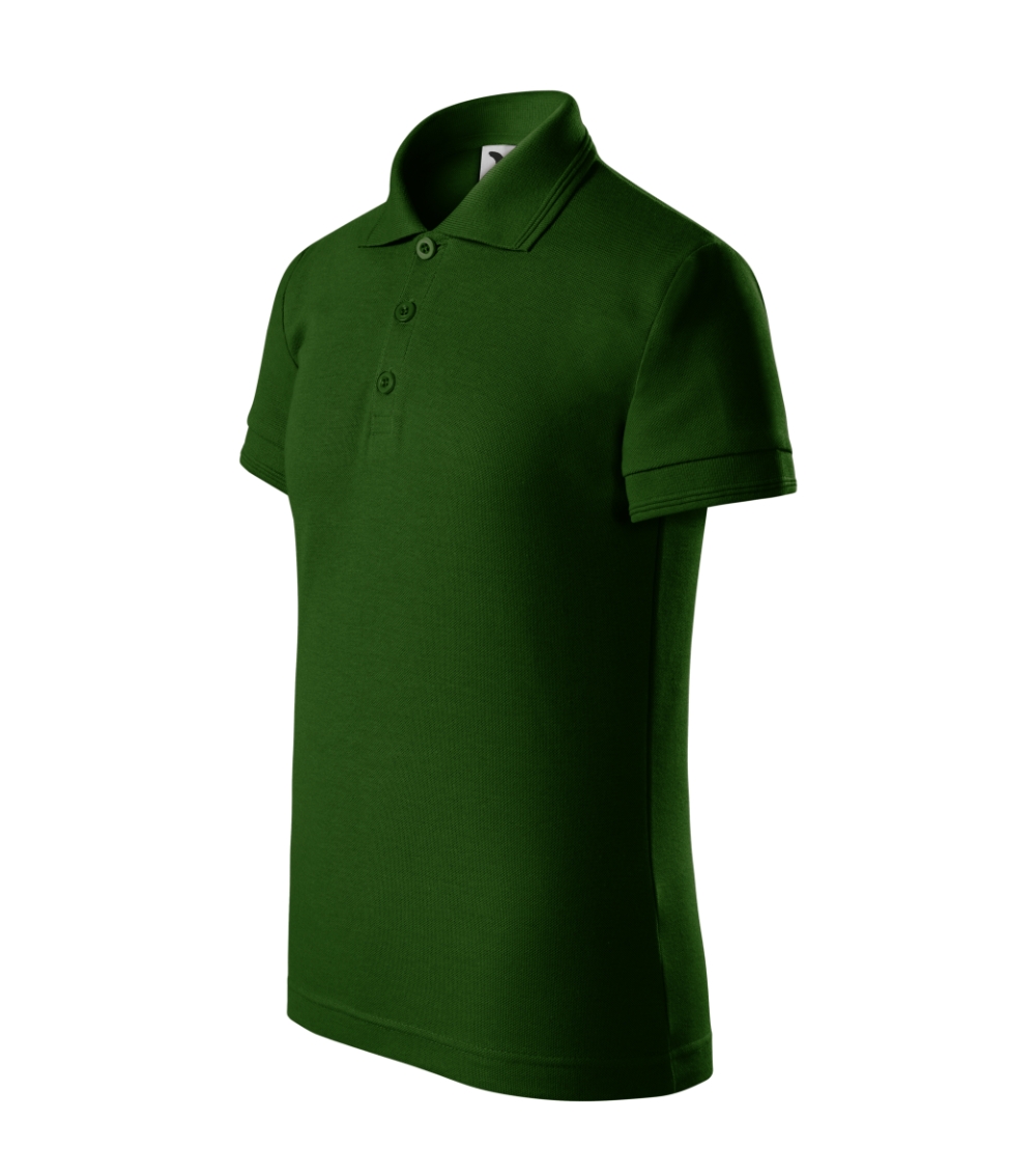Koszulka polo dziecięca Pique Polo P027509F zieleń butelkowa Koszulka polo dziecięca Pique Polo P027509F zieleń butelkowa