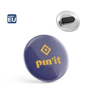 Button P'IN 8. Button P'IN 8. Okrągła przypinka z podwójnym zapięciem magnetycznym P179769S 