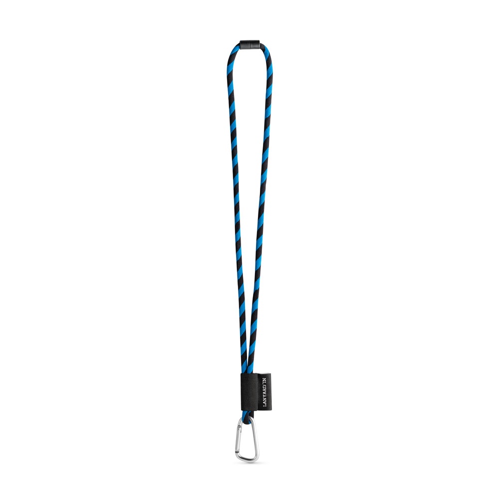 75089. SET Lanyard TUBE Long (Ø 7 mm) z karabińczykiem w kształcie litery D o długości 55 mm i zapięciem bezpieczeństwa o średnicy Ø 7 mm P040881S czarny / szafirowy 75089. SET Lanyard TUBE Long (Ø 7 mm) z karabińczykiem w kształcie litery D o długości 55 mm i zapięciem bezpieczeństwa o średnicy Ø 7 mm P040881S czarny / szafirowy