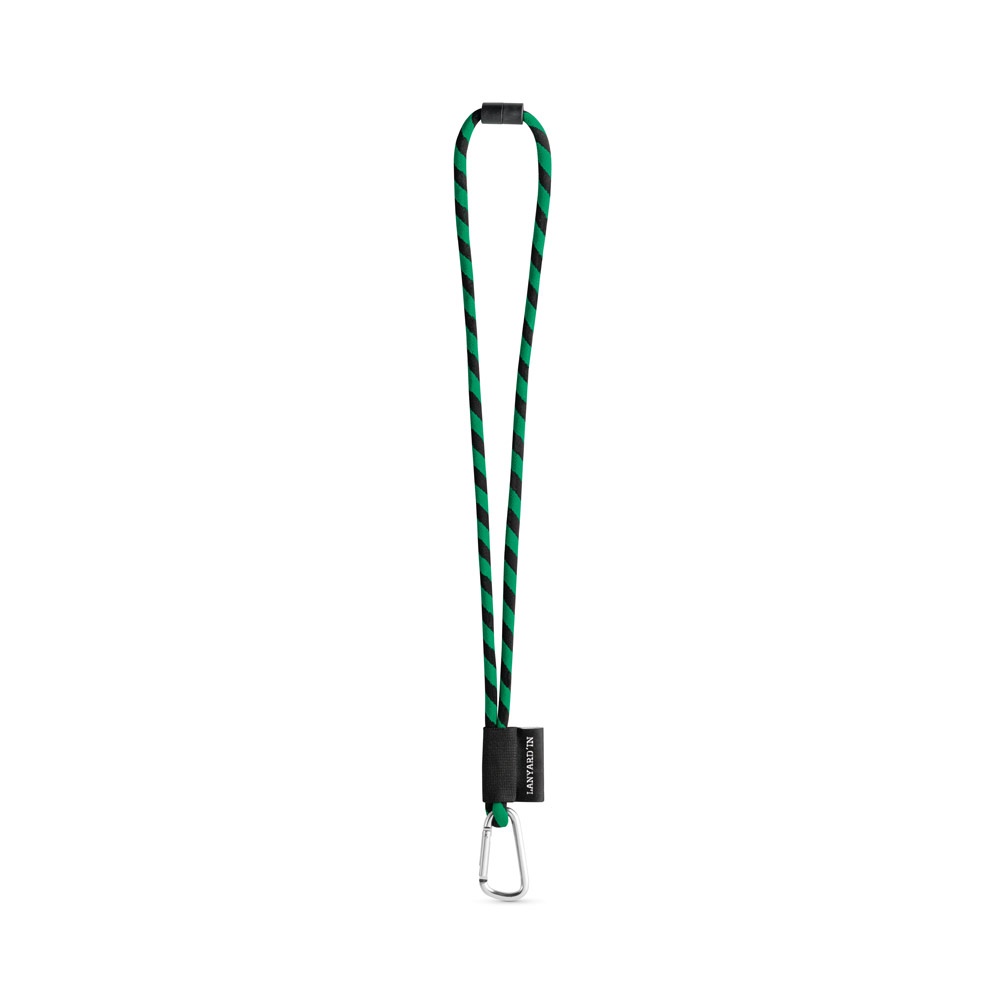 75089. SET Lanyard TUBE Long (Ø 7 mm) z karabińczykiem w kształcie litery D o długości 55 mm i zapięciem bezpieczeństwa o średnicy Ø 7 mm P040881S czarny / zielony 75089. SET Lanyard TUBE Long (Ø 7 mm) z karabińczykiem w kształcie litery D o długości 55 mm i zapięciem bezpieczeństwa o średnicy Ø 7 mm P040881S czarny / zielony