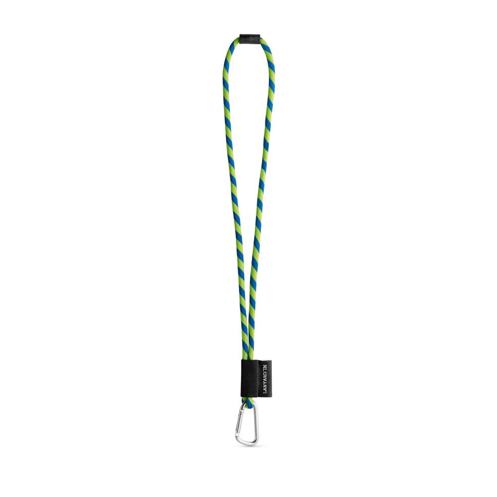 75089. SET Lanyard TUBE Long (Ø 7 mm) z karabińczykiem w kształcie litery D o długości 55 mm i zapięciem bezpieczeństwa o średnicy Ø 7 mm P040881S fluorescencyjny żółty / szafirowy 75089. SET Lanyard TUBE Long (Ø 7 mm) z karabińczykiem w kształcie litery D o długości 55 mm i zapięciem bezpieczeństwa o średnicy Ø 7 mm P040881S fluorescencyjny żółty / szafirowy