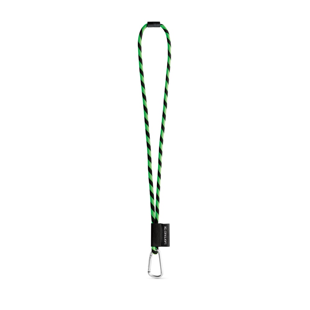 75089. SET Lanyard TUBE Long (Ø 7 mm) z karabińczykiem w kształcie litery D o długości 55 mm i zapięciem bezpieczeństwa o średnicy Ø 7 mm P040881S fluorescencyjny zielony / czarny 75089. SET Lanyard TUBE Long (Ø 7 mm) z karabińczykiem w kształcie litery D o długości 55 mm i zapięciem bezpieczeństwa o średnicy Ø 7 mm P040881S fluorescencyjny zielony / czarny
