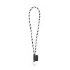 75093. SET Lanyard TUBE Long (Ø 7 mm) z kółkiem Ø 32 mm P040983S czarny / biały 75093. SET Lanyard TUBE Long (Ø 7 mm) z kółkiem Ø 32 mm P040983S czarny / biały