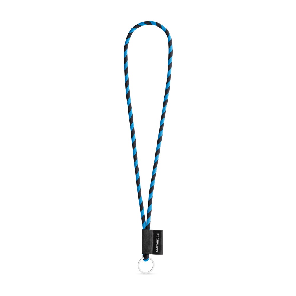 75093. SET Lanyard TUBE Long (Ø 7 mm) z kółkiem Ø 32 mm P040983S czarny / szafirowy 75093. SET Lanyard TUBE Long (Ø 7 mm) z kółkiem Ø 32 mm P040983S czarny / szafirowy
