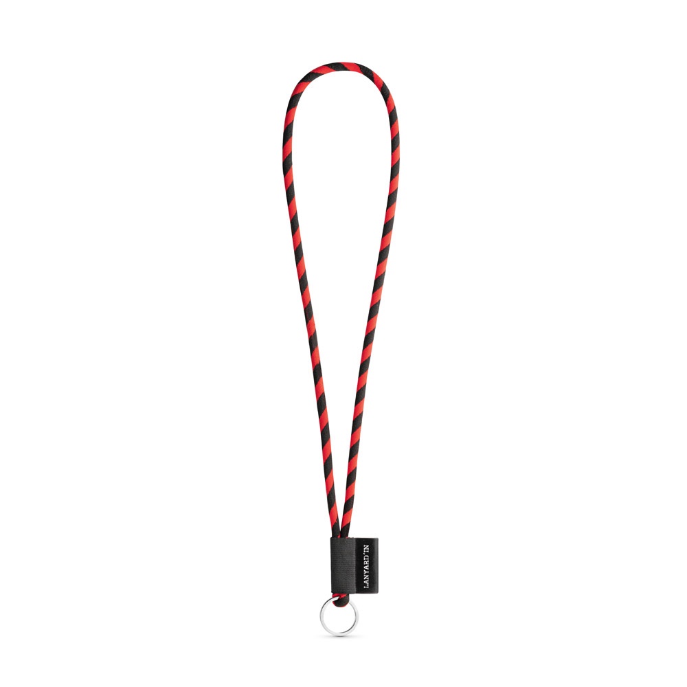 75093. SET Lanyard TUBE Long (Ø 7 mm) z kółkiem Ø 32 mm P040983S czarny / czerwony 75093. SET Lanyard TUBE Long (Ø 7 mm) z kółkiem Ø 32 mm P040983S czarny / czerwony