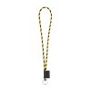 75093. SET Lanyard TUBE Long (Ø 7 mm) z kółkiem Ø 32 mm P040983S czarny / żółty 75093. SET Lanyard TUBE Long (Ø 7 mm) z kółkiem Ø 32 mm P040983S czarny / żółty