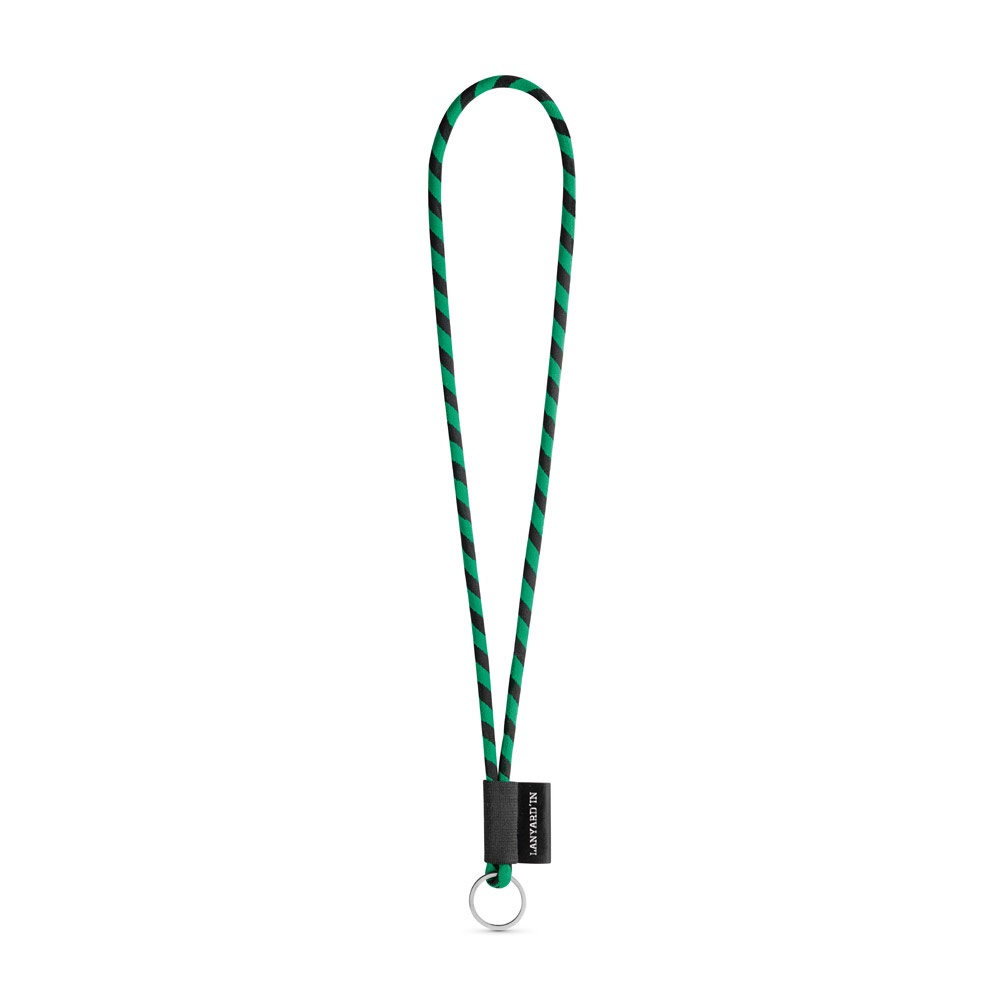 75093. SET Lanyard TUBE Long (Ø 7 mm) z kółkiem Ø 32 mm P040983S czarny / zielony 75093. SET Lanyard TUBE Long (Ø 7 mm) z kółkiem Ø 32 mm P040983S czarny / zielony