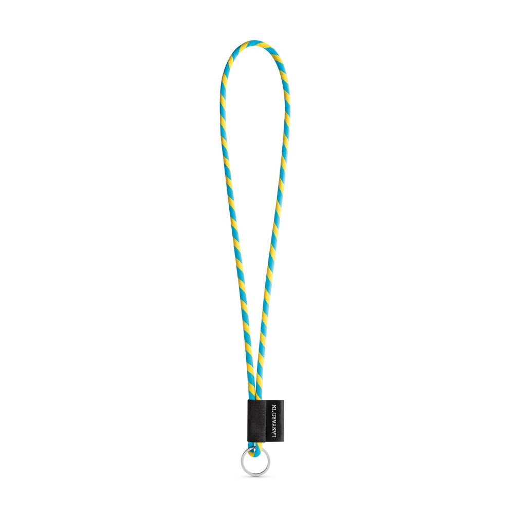 75093. SET Lanyard TUBE Long (Ø 7 mm) z kółkiem Ø 32 mm P040983S żółty / błękitny 75093. SET Lanyard TUBE Long (Ø 7 mm) z kółkiem Ø 32 mm P040983S żółty / błękitny