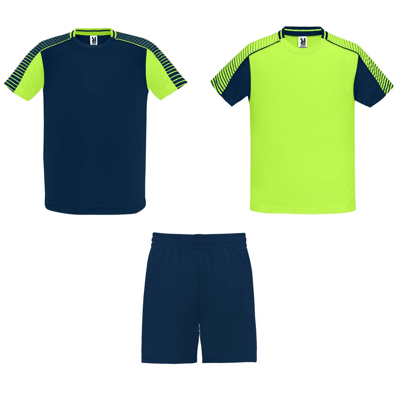 Juve zestaw sportowy dla dzieci 140 g/m² P082999C fluor green / navy blue