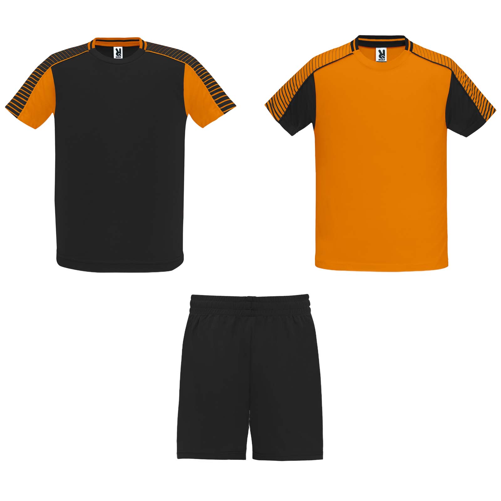 Juve zestaw sportowy dla dzieci 140 g/m² P082999C pomarańczowy / czarny