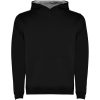 Urban dziecięca bluza z kapturem 280 g/m² P081675C czarny / marl grey Urban dziecięca bluza z kapturem 280 g/m² P081675C czarny / marl grey