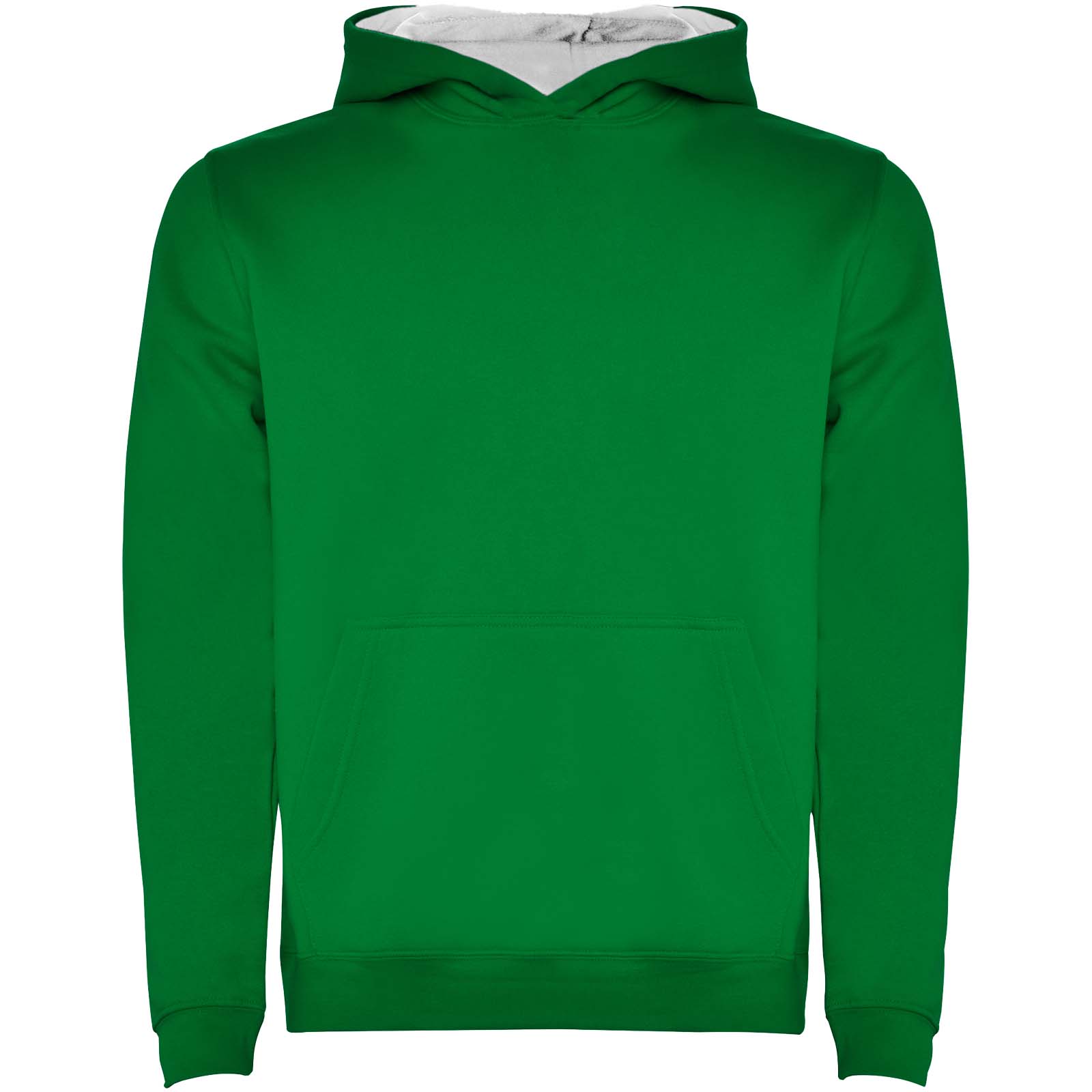 Urban dziecięca bluza z kapturem 280 g/m² P081675C kelly green / biały Urban dziecięca bluza z kapturem 280 g/m² P081675C kelly green / biały