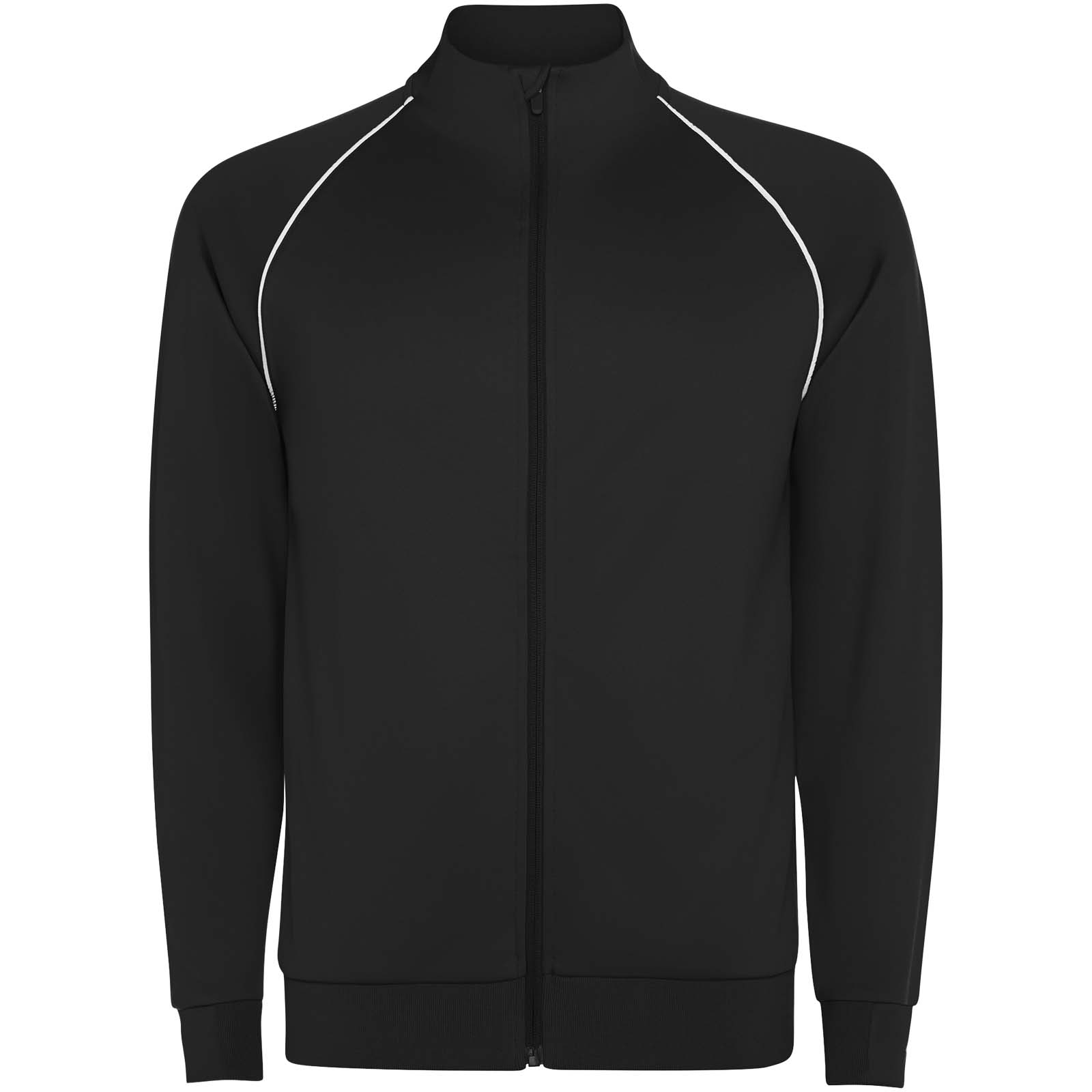 Męska bluza Valier z zamkiem błyskawicznym na całej długości P179551C czarny Męska bluza Valier z zamkiem błyskawicznym na całej długości P179551C czarny